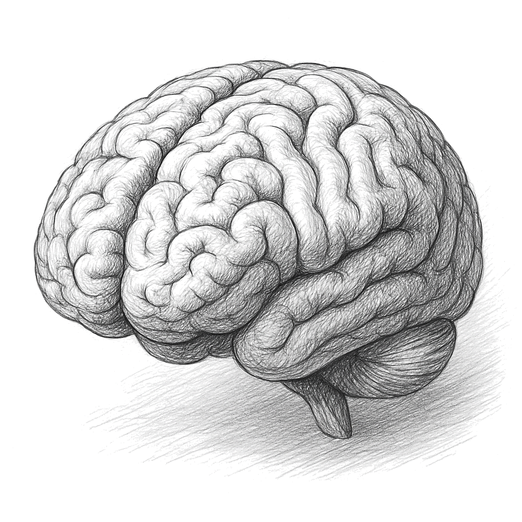 Brain illustration representing dream analysis